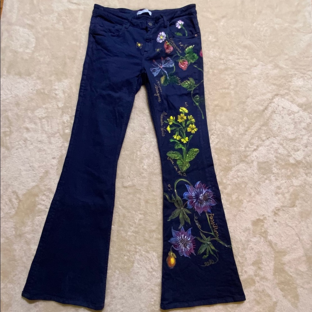 Zara 1975 Etsy Painted Denim